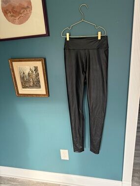 aerie Black Faux Leather Leggings - Offline Real Luxe